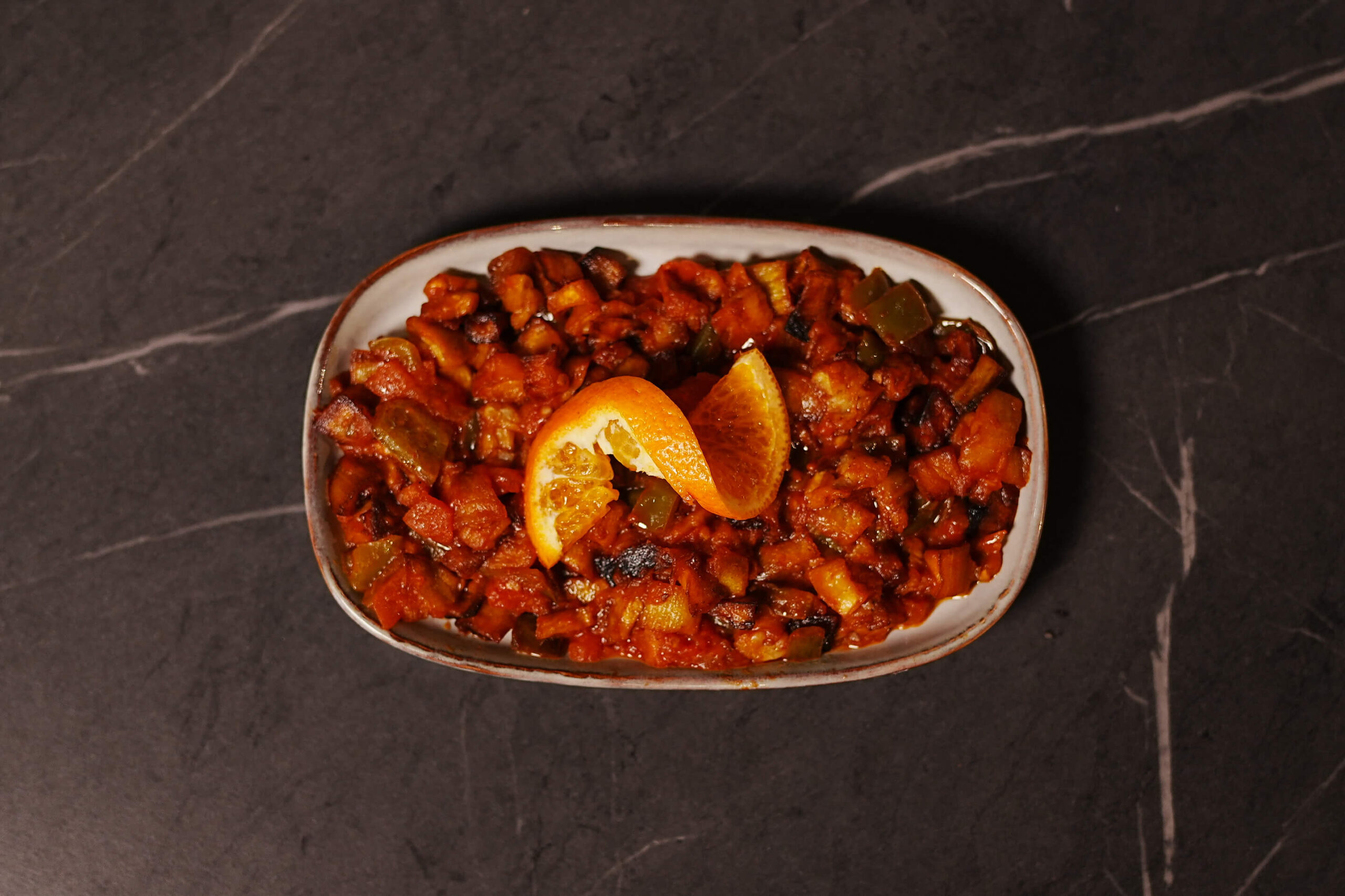 Berenjena en salsa